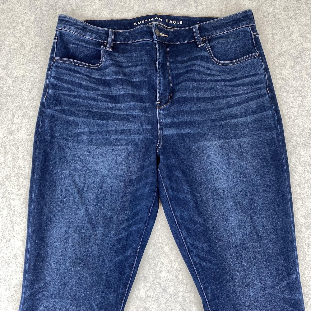 American Eagle The Dream Jean Super Hi-Rise Jegging Womens 18 37x28 *THIGH WEAR*